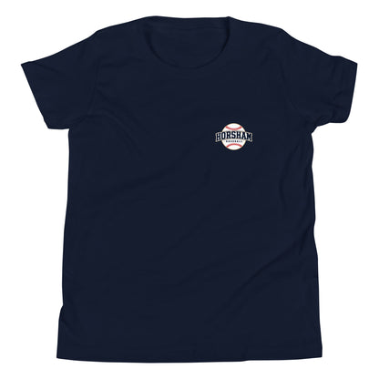 Performance | Youth T-Shirt | Horsham Travel Baseball | Home - Run Crest Logo