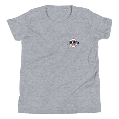 Performance | Youth T-Shirt | Horsham Travel Baseball | Home - Run Crest Logo