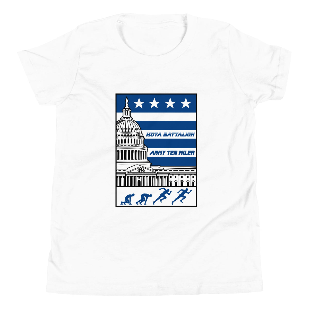 Performance | Youth T-Shirt | Hoya battalion Ten Miler | Emblem Logo
