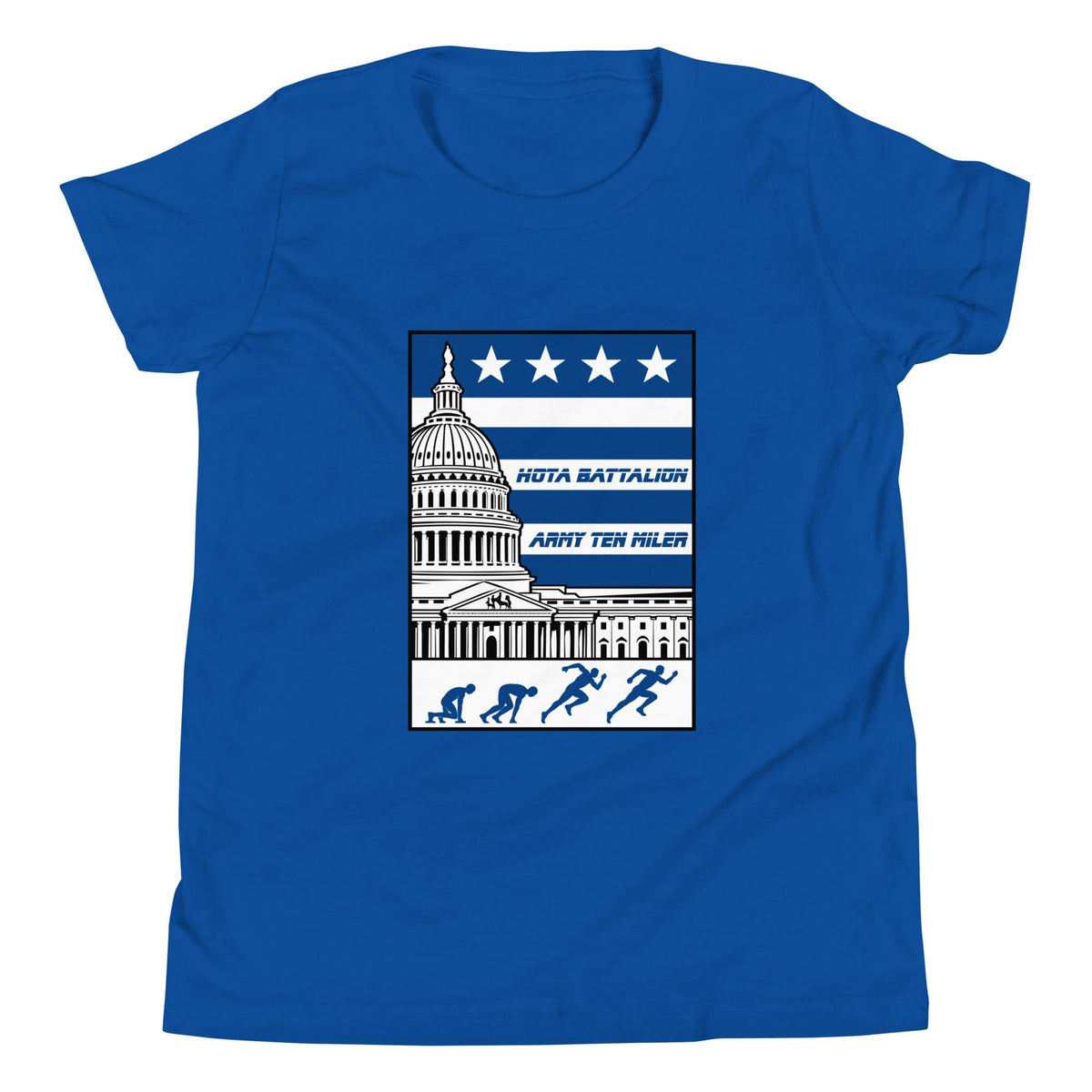 Performance | Youth T-Shirt | Hoya battalion Ten Miler | Emblem Logo