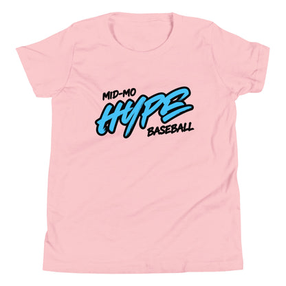 Performance | Youth T-Shirt | Hype Baseball Club | Modern Script Logo