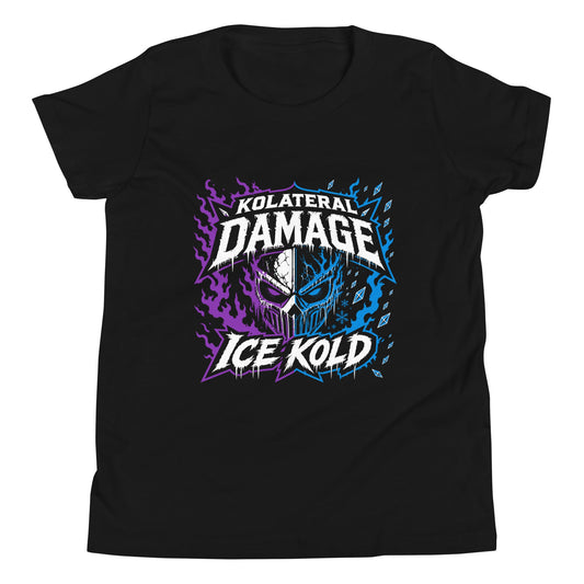 Performance | Youth T-Shirt | Kolateral Damage E-Sports | Ice Kold Crest Logo