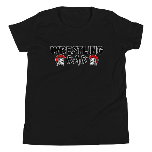 Performance | Youth T-Shirt | Lafayette Warrior Youth Wrestling | Dad Emblem Logo