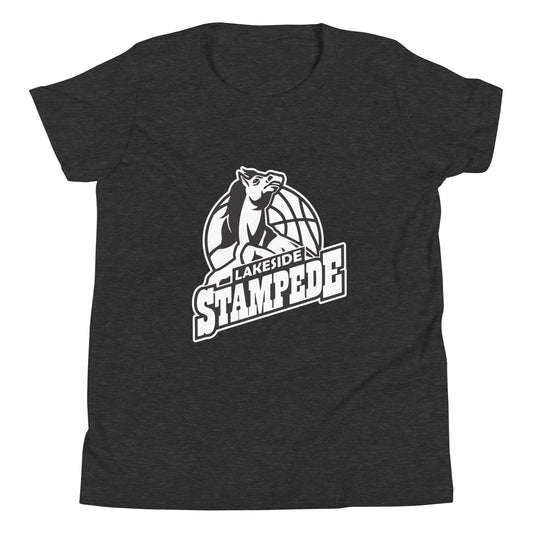 Performance | Youth T-Shirt | Lakeside Stampede | Basketball Mascot Logo
