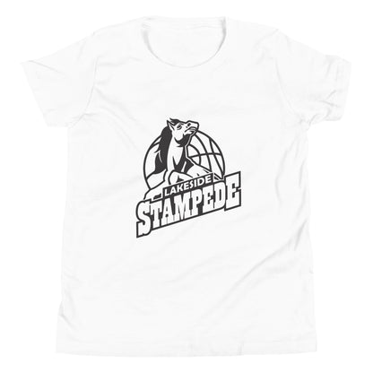 Performance | Youth T-Shirt | Lakeside Stampede | Basketball Mascot Logo