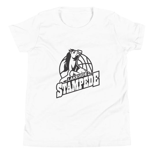 Performance | Youth T-Shirt | Lakeside Stampede | Basketball Mascot Logo