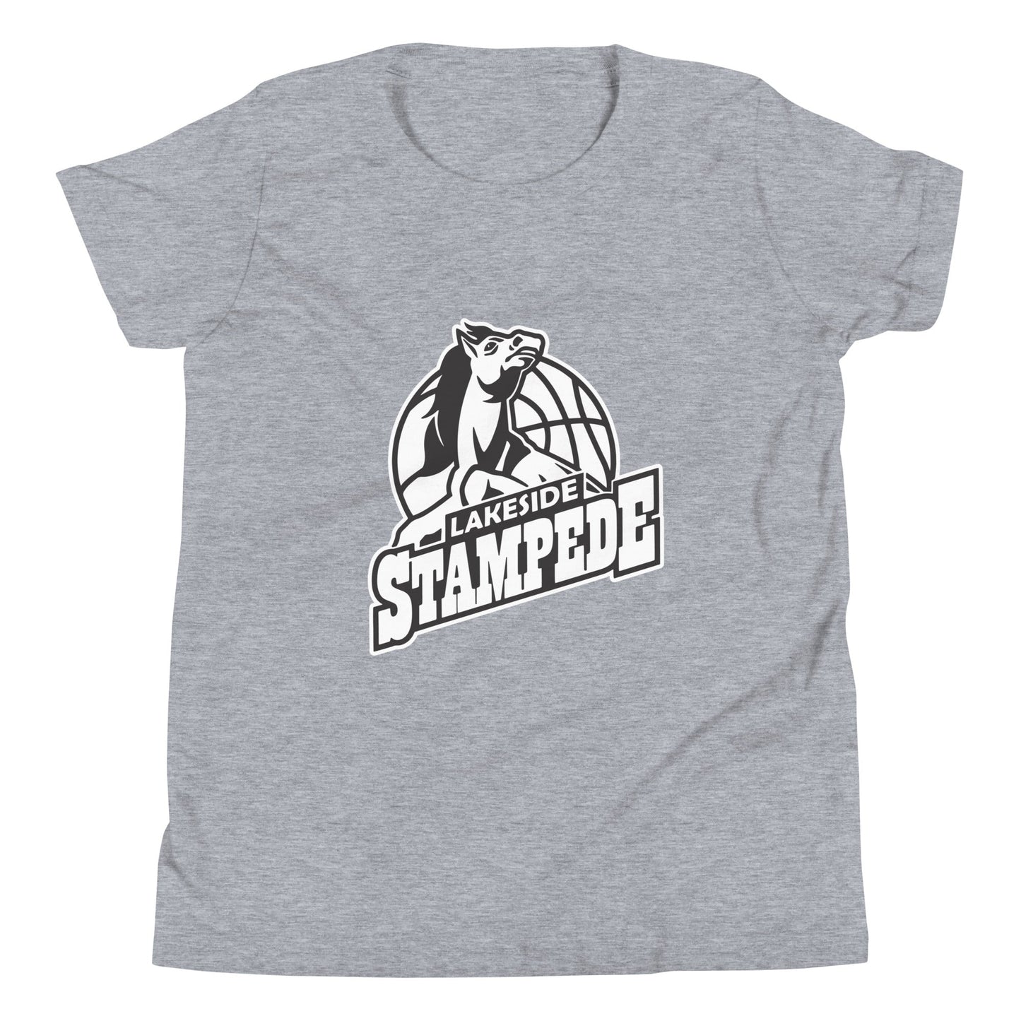 Performance | Youth T-Shirt | Lakeside Stampede | Basketball Mascot Logo
