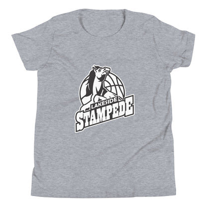 Performance | Youth T-Shirt | Lakeside Stampede | Basketball Mascot Logo