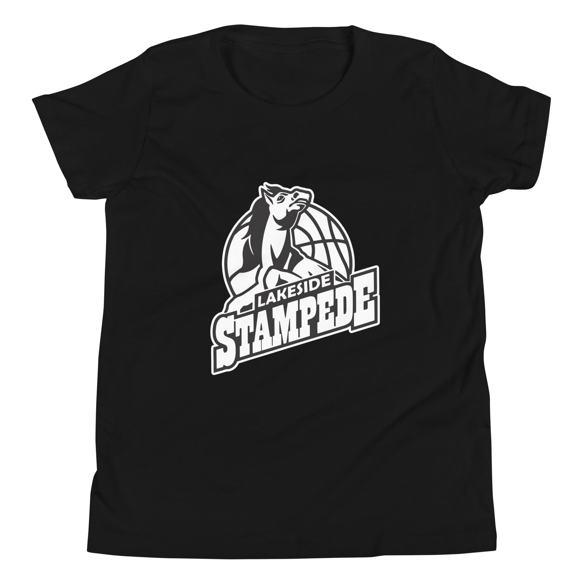 Performance | Youth T-Shirt | Lakeside Stampede | Basketball Mascot Logo