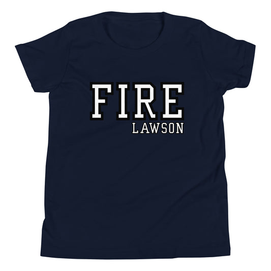Performance | Youth T-Shirt | Lawson Fire Department | Script Logo