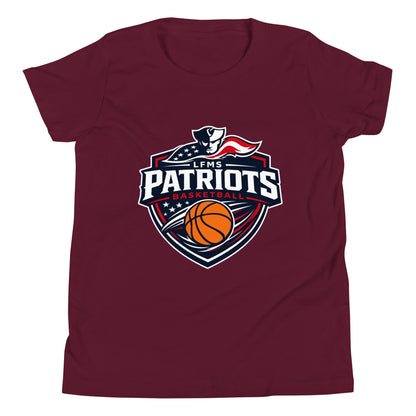 Performance | Youth T-Shirt | LFMS Athletics | Patriots Basketball Logo