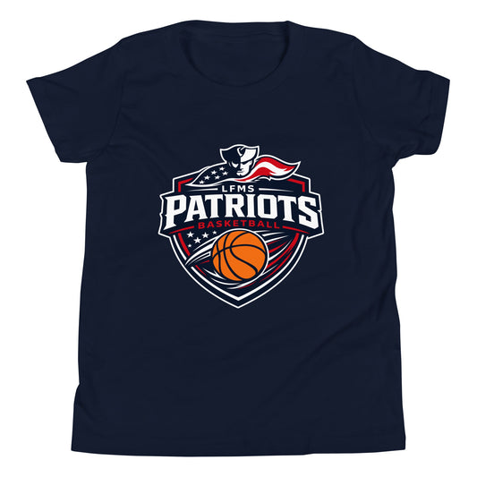 Performance | Youth T-Shirt | LFMS Athletics | Patriots Basketball Logo