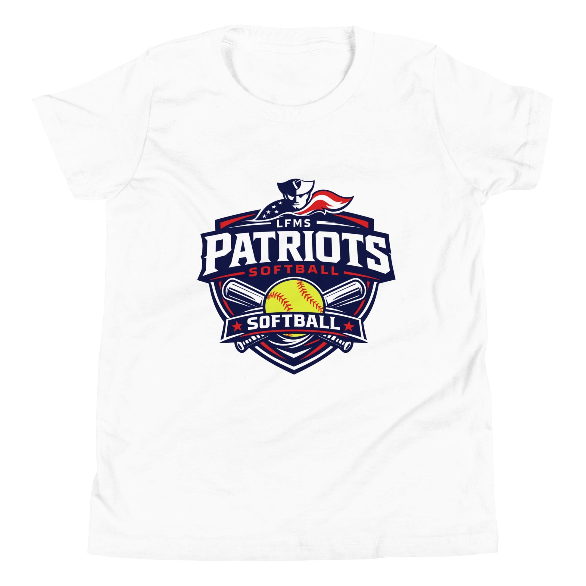Performance | Youth T-Shirt | LFMS Athletics | Patriots Softball Logo