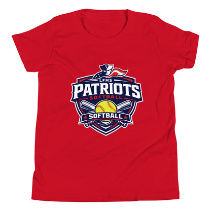 Performance | Youth T-Shirt | LFMS Athletics | Patriots Softball Logo