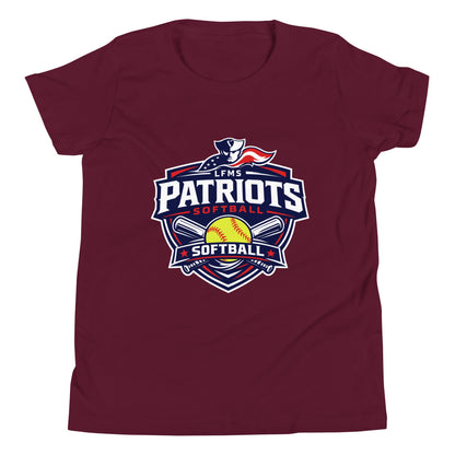 Performance | Youth T-Shirt | LFMS Athletics | Patriots Softball Logo