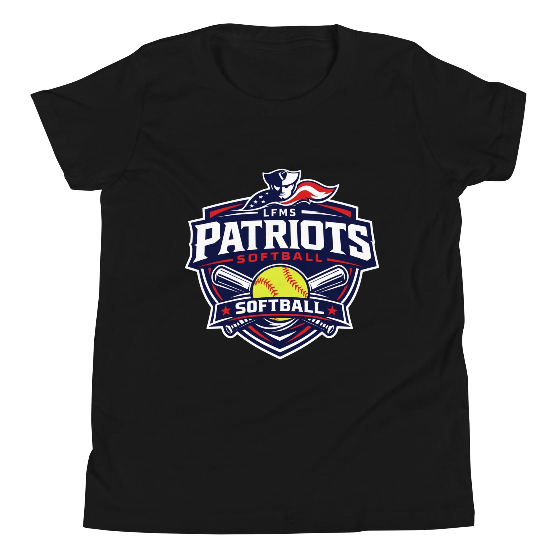 Performance | Youth T-Shirt | LFMS Athletics | Patriots Softball Logo