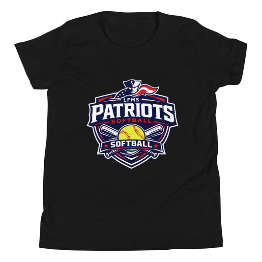 Performance | Youth T-Shirt | LFMS Athletics | Patriots Softball Logo