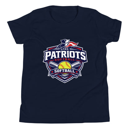 Performance | Youth T-Shirt | LFMS Athletics | Patriots Softball Logo