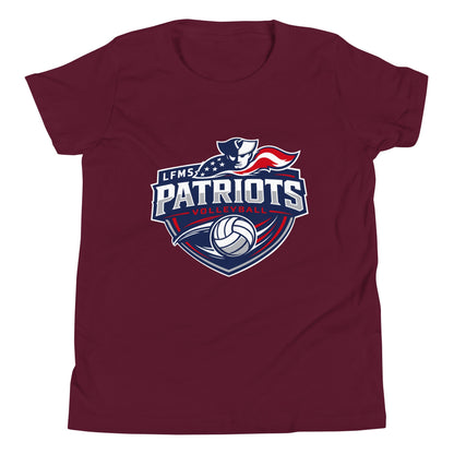 Performance | Youth T-Shirt | LFMS Athletics | Patriots Volleyball Logo