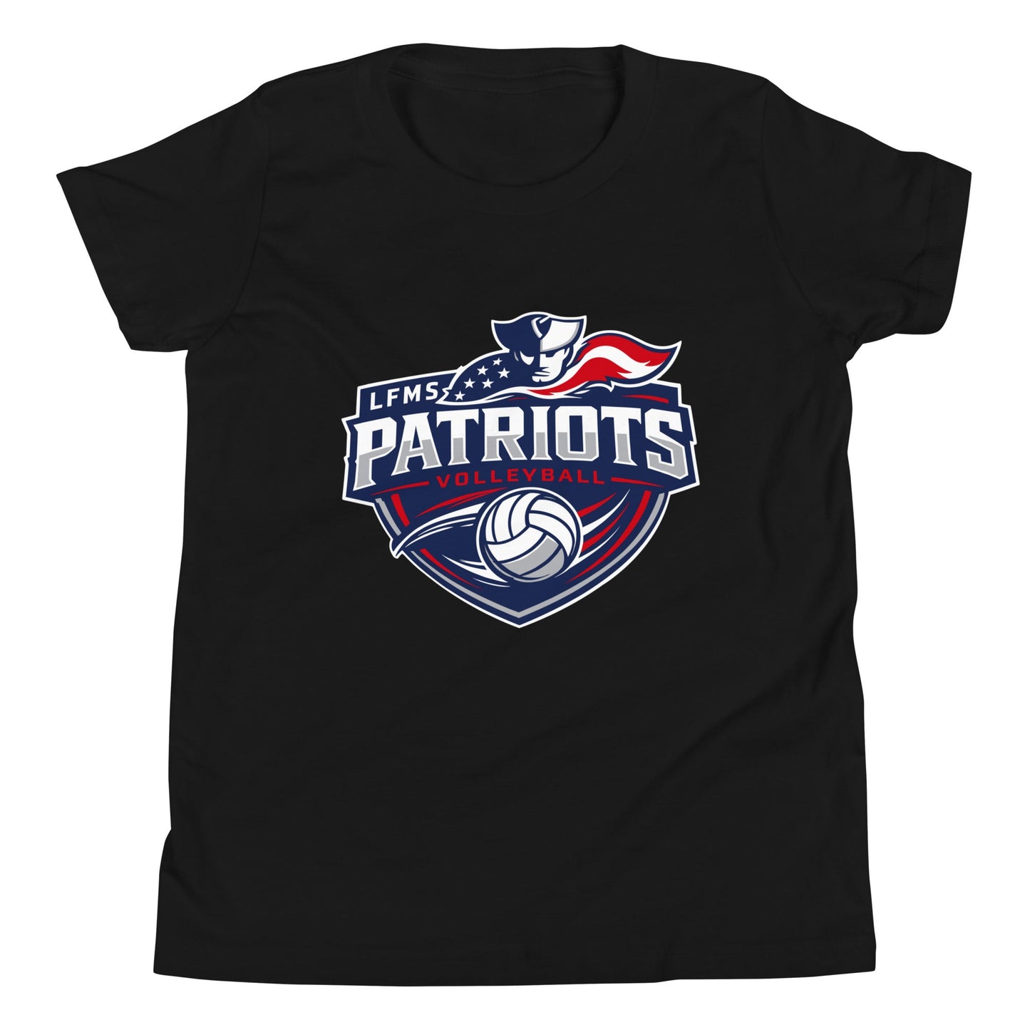 Performance | Youth T-Shirt | LFMS Athletics | Patriots Volleyball Logo