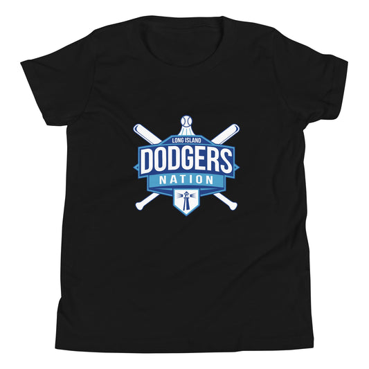 Performance | Youth T-Shirt | LI Dodgers Nation | Varsity Crest Logo
