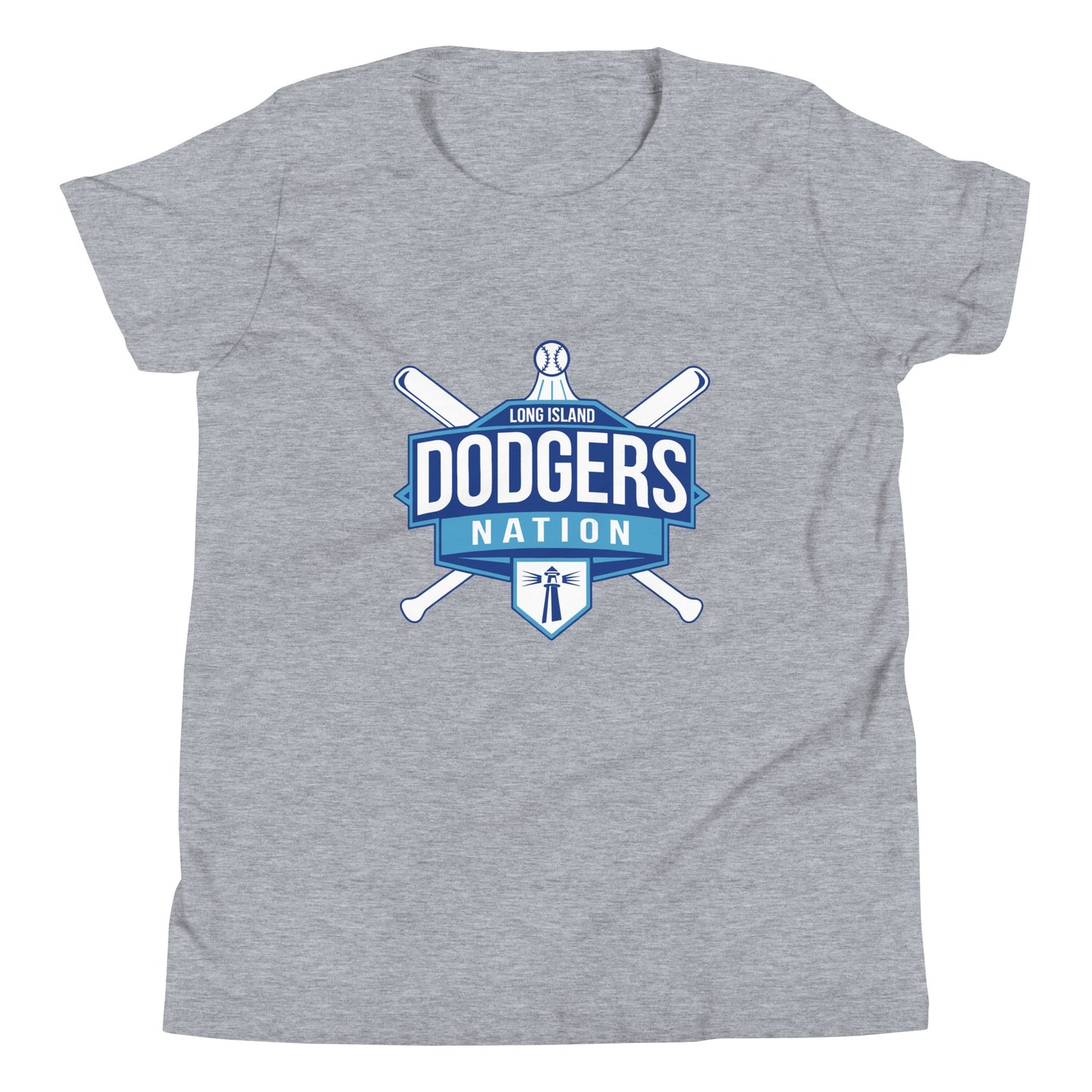 Performance | Youth T-Shirt | LI Dodgers Nation | Varsity Crest Logo