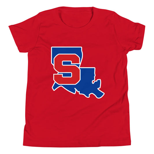 Performance | Youth T-Shirt | Louisiana Slam Baseball | Crest Logo