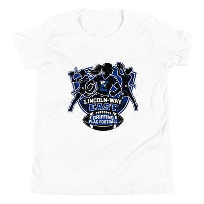 Performance | Youth T-Shirt | LWE Flag Football | Athletics Logo