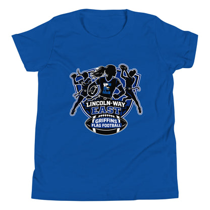 Performance | Youth T-Shirt | LWE Flag Football | Athletics Logo
