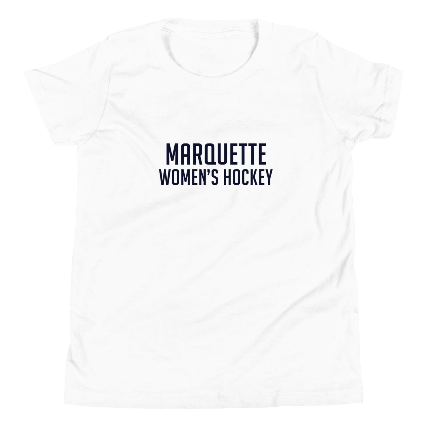 Performance | Youth T-Shirt | Marquette University Women's Hockey | Collegiate Front Logo