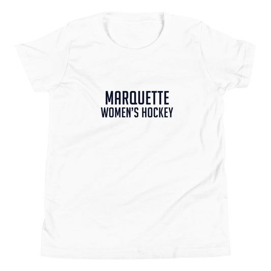 Performance | Youth T-Shirt | Marquette University Women's Hockey | Collegiate Front Logo