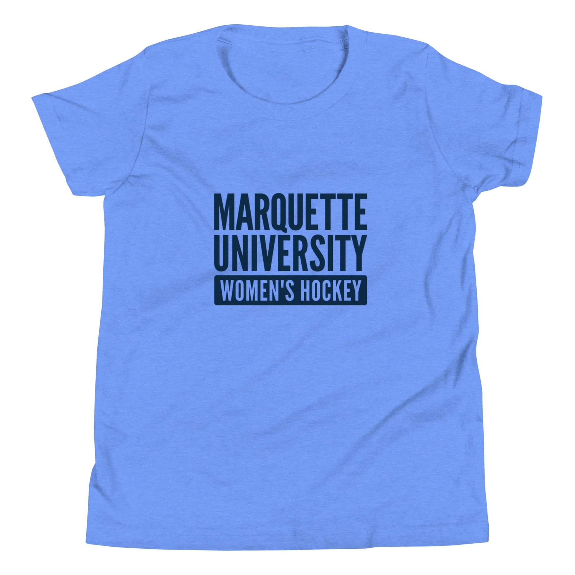 Performance | Youth T-Shirt | Marquette University Women's Hockey | Modern Script Logo