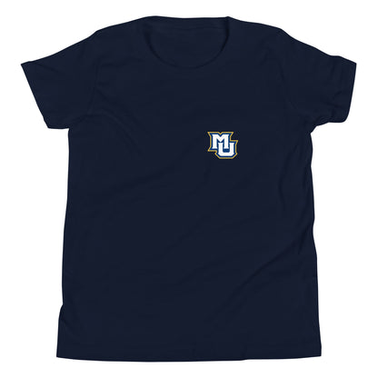Performance | Youth T-Shirt | Marquette University Women's Hockey | MU Mark Backprint Logo