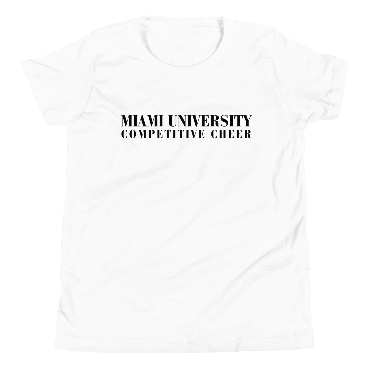 Performance | Youth T-Shirt | Miami University Competitive Cheer Team | Alt Logo