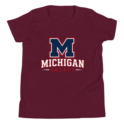 Performance | Youth T-Shirt | Michigan Select Baseball | Emblem Logo