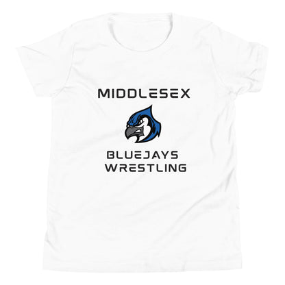 Performance | Youth T-Shirt | Middlesex Bluejays Wrestling | Bluejays Logo