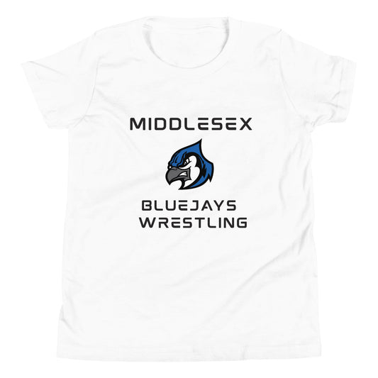 Performance | Youth T-Shirt | Middlesex Bluejays Wrestling | Bluejays Logo