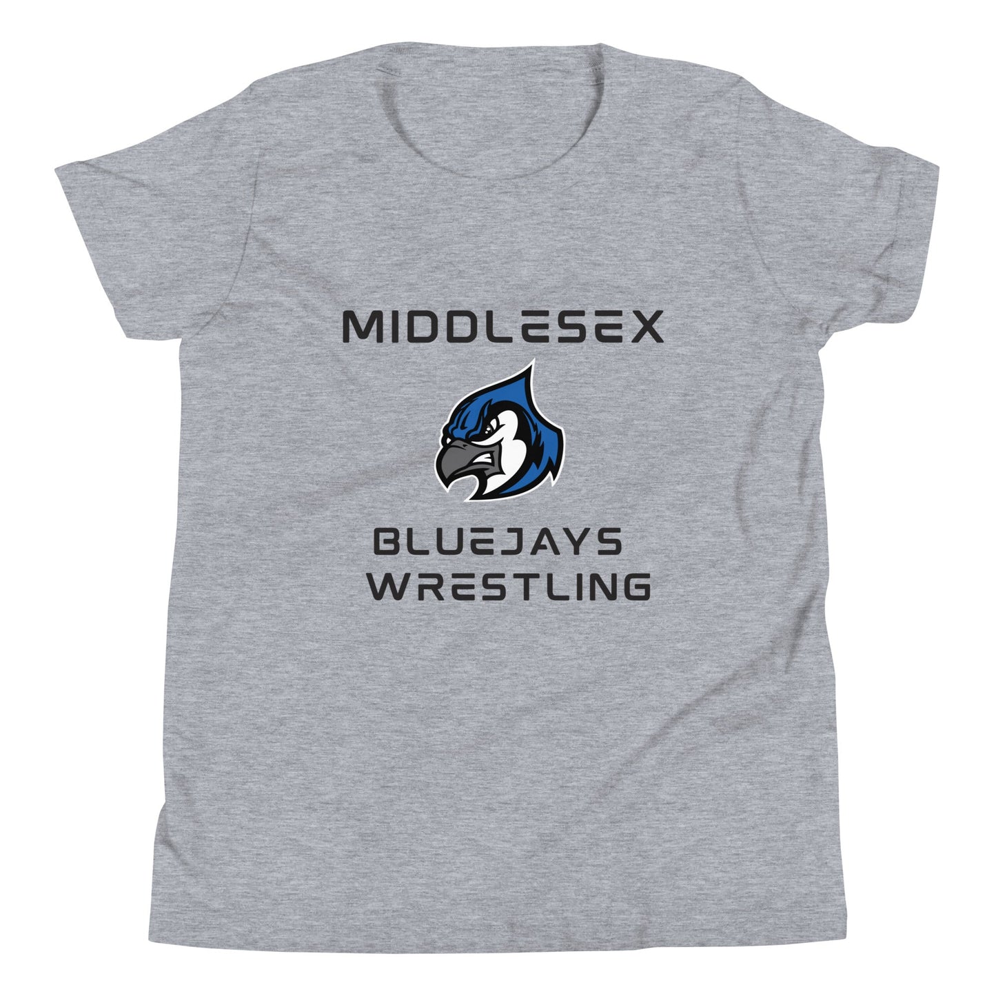 Performance | Youth T-Shirt | Middlesex Bluejays Wrestling | Bluejays Logo