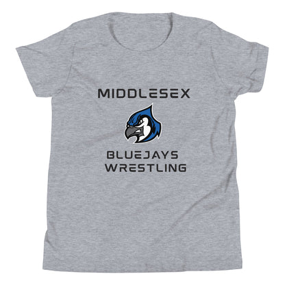 Performance | Youth T-Shirt | Middlesex Bluejays Wrestling | Bluejays Logo