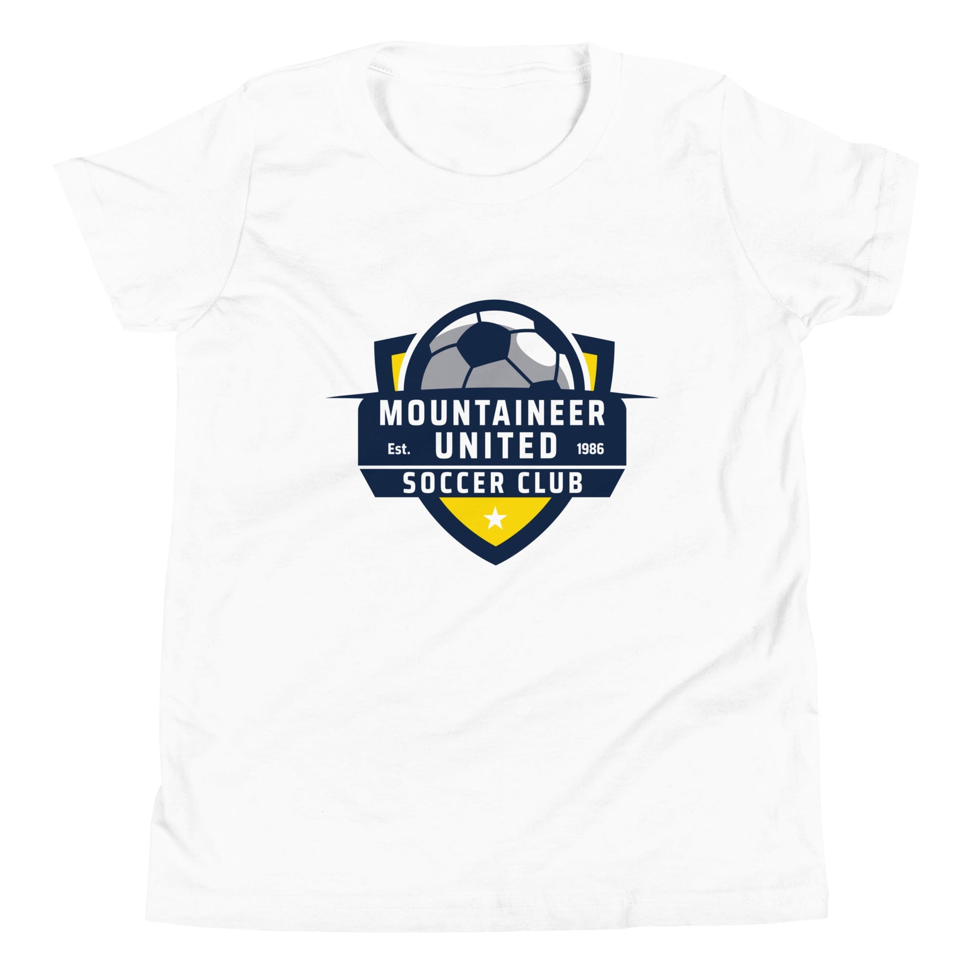 Performance | Youth T-Shirt | Mountaineer United Soccer Club | Alpine Crest Logo