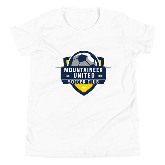 Performance | Youth T-Shirt | Mountaineer United Soccer Club | Alpine Crest Logo