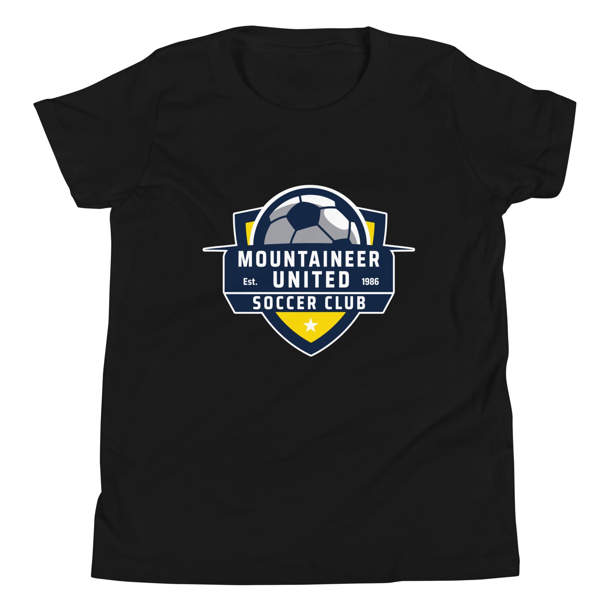 Performance | Youth T-Shirt | Mountaineer United Soccer Club | Alpine Crest Logo