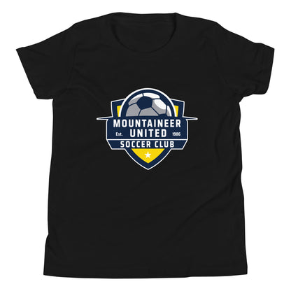 Performance | Youth T-Shirt | Mountaineer United Soccer Club | Alpine Crest Logo