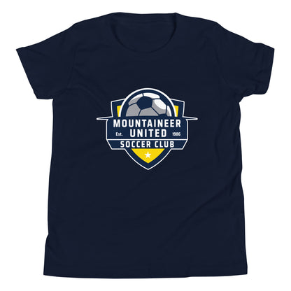 Performance | Youth T-Shirt | Mountaineer United Soccer Club | Alpine Crest Logo