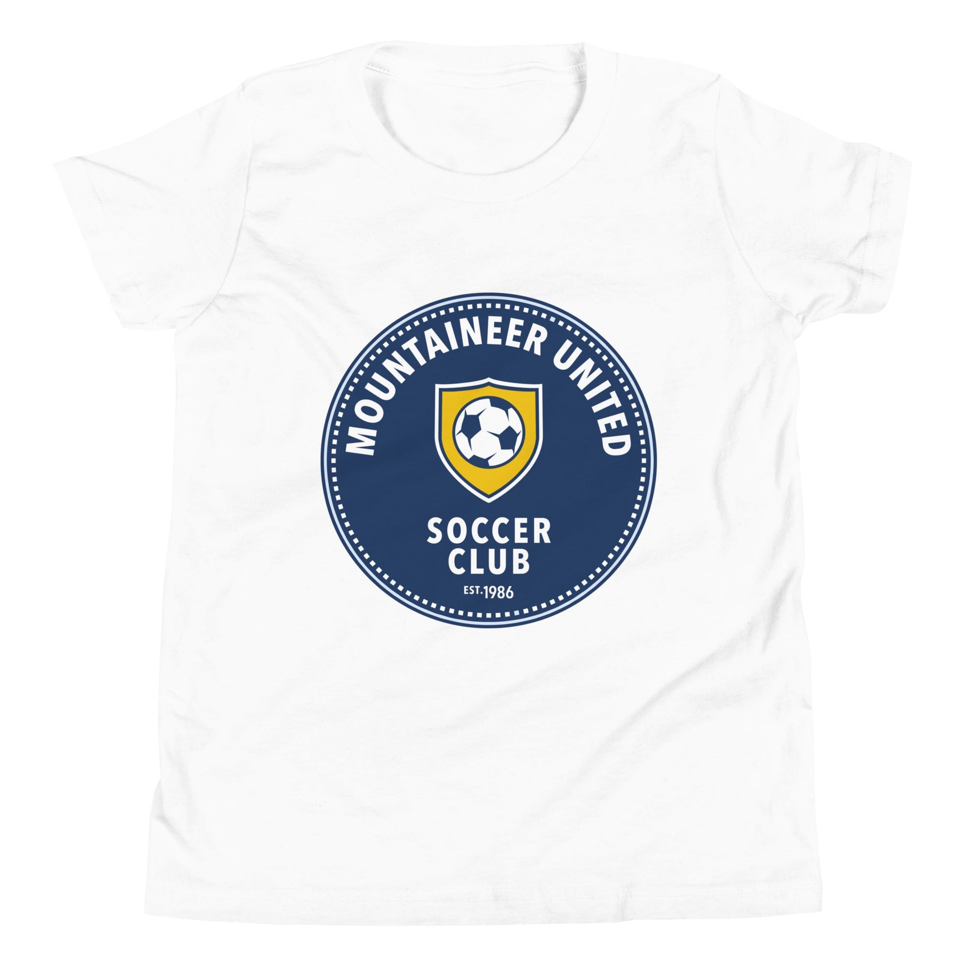 Performance | Youth T-Shirt | Mountaineer United Soccer Club | Badge Logo