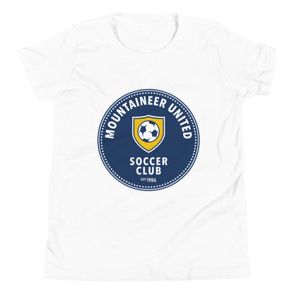 Performance | Youth T-Shirt | Mountaineer United Soccer Club | Badge Logo