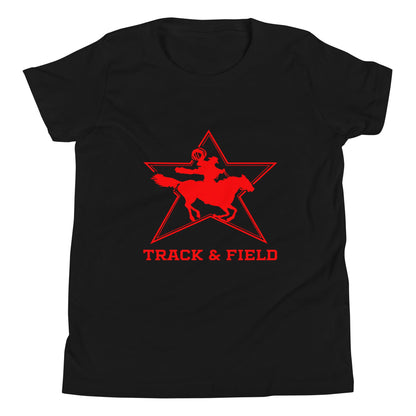 Performance | Youth T-Shirt | North Lake Track and Field | Cowboy T&F Logo