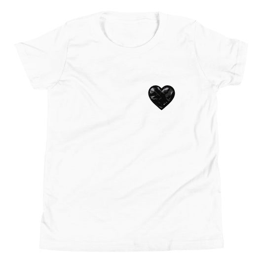 Performance | Youth T-Shirt | Obsidian Heartbeat | Heart Crest Logo
