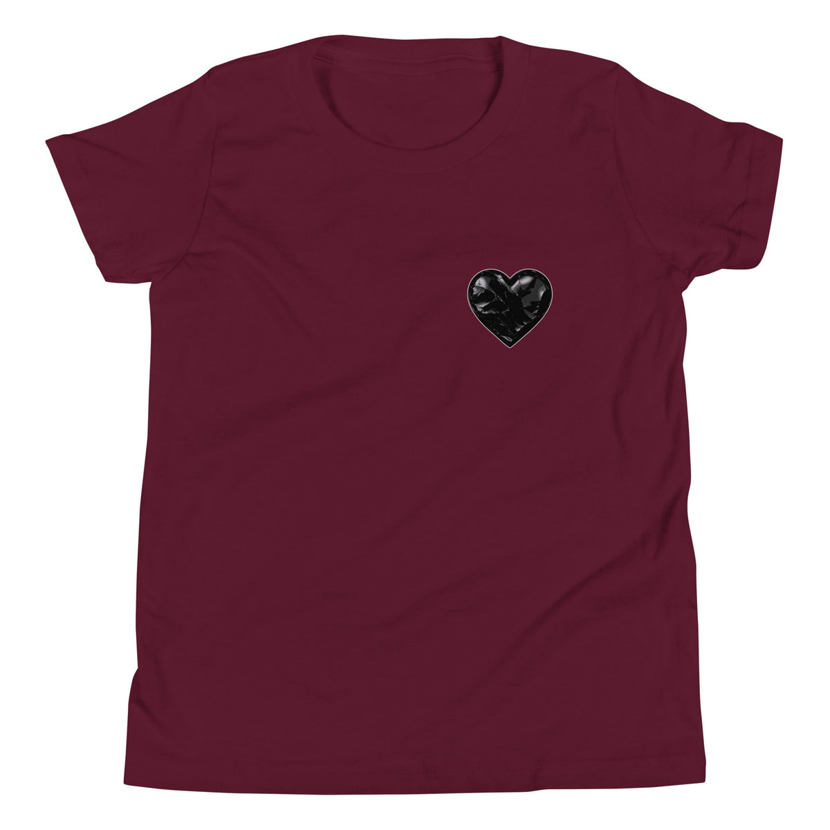 Performance | Youth T-Shirt | Obsidian Heartbeat | Heart Crest Logo