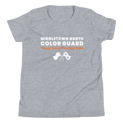 Performance | Youth T-Shirt | Orange Wave Marching Band | Modern Script Logo